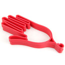 1 Pair Durable Outdoor Sport Red Plastic Golf Gloves Holder Rack Stretcher