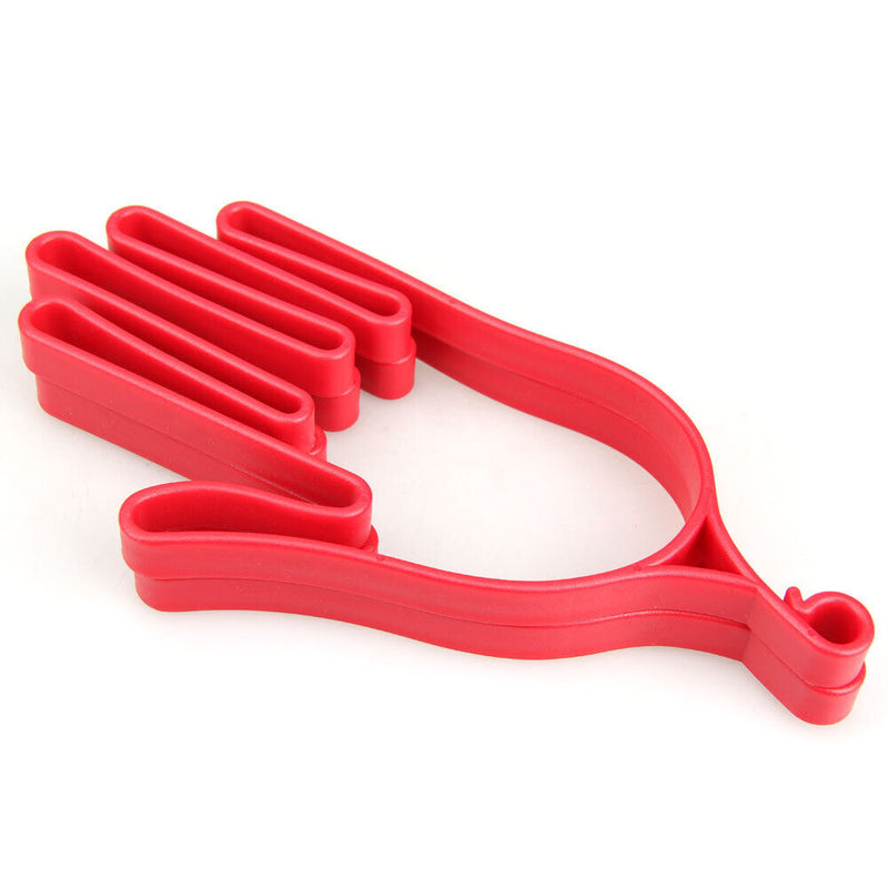 1 Pair Durable Outdoor Sport Red Plastic Golf Gloves Holder Rack Stretcher