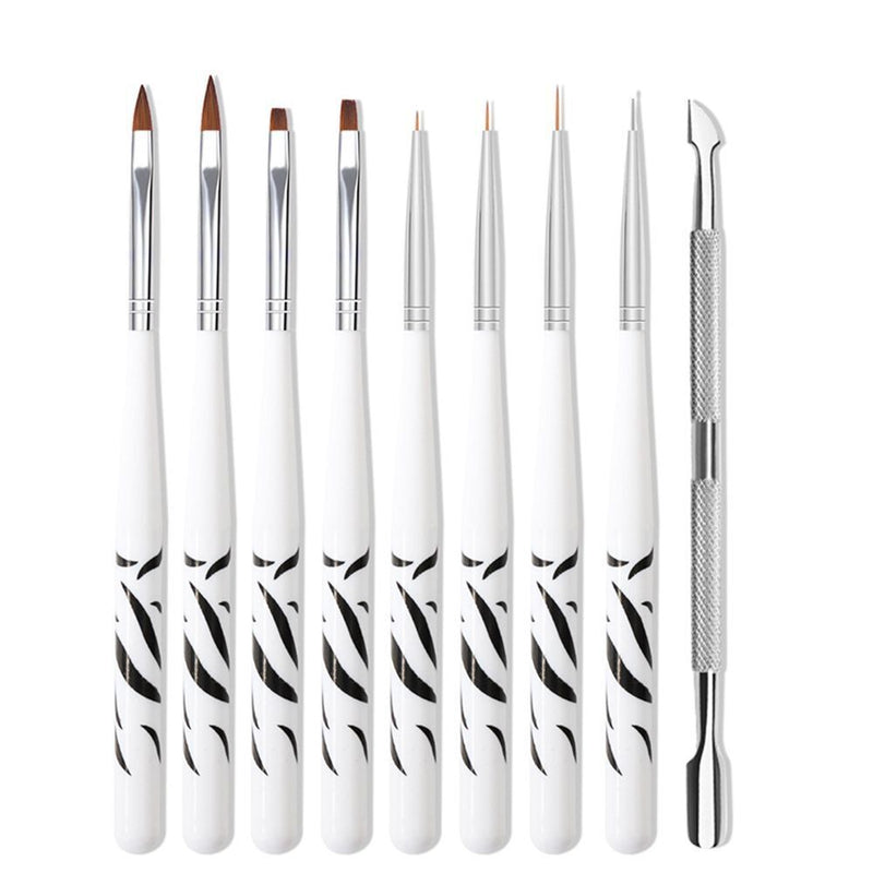 Dotting Drawing Pen Nail Art Brushes Carving Gel Brush Manicure Gel Brush