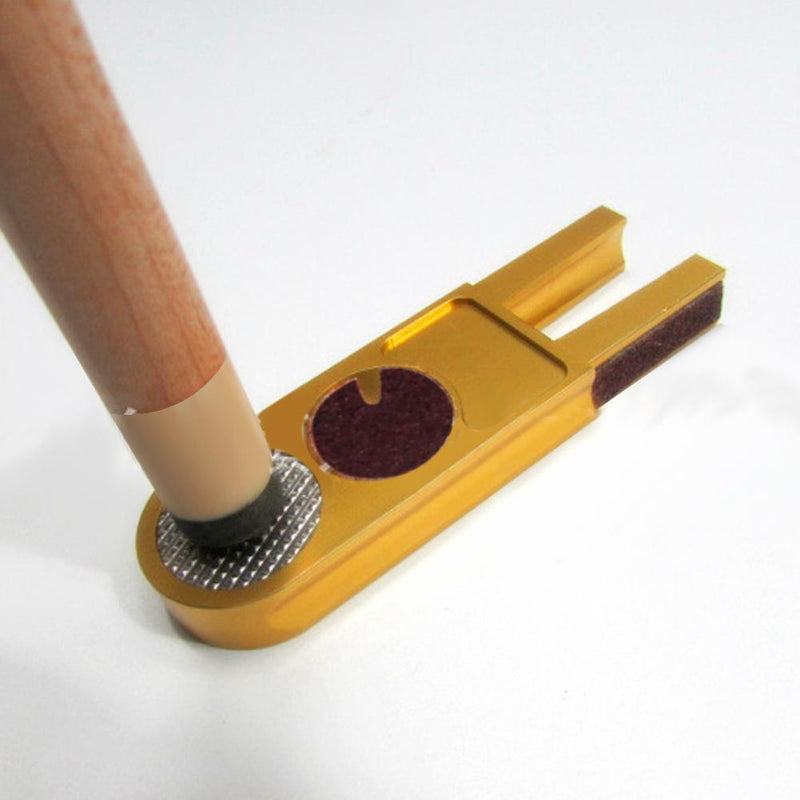 Muti-functional U-shape Billiards Pool Cue Tip Trimmers Repairer Tool