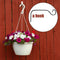 Iron Wall Hanging Basket Flower Pot Planter Lantern Hanger Hook (Black)