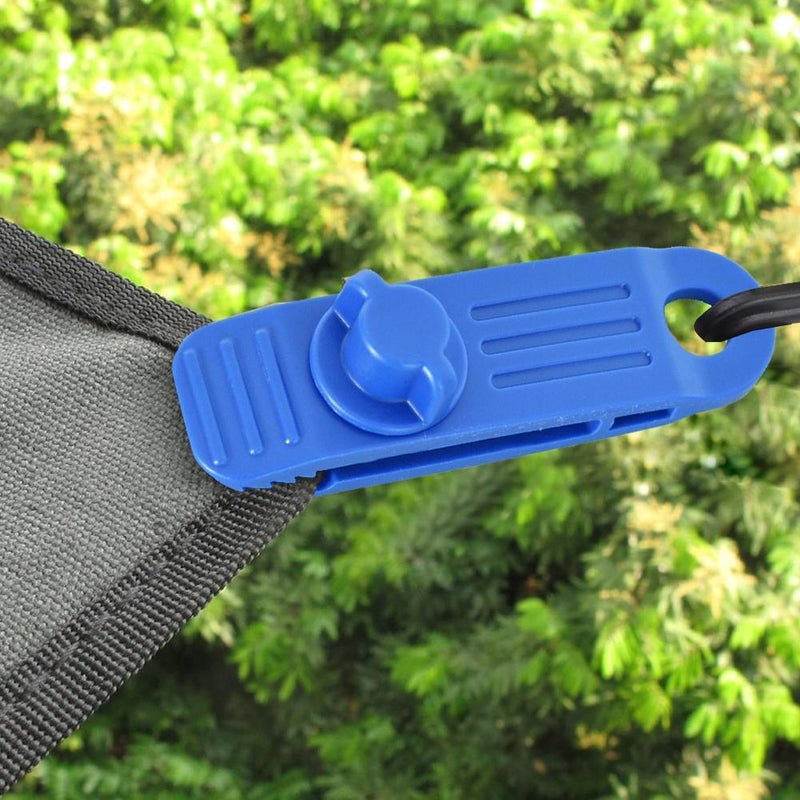 Tent Windproof Plastic Fixing Clip Clamp Canopy Awning Tarp Buckle (Blue)