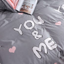 3pcs/Set 1.2m Simple Bedding Set Quilt Duvet Cover Sheet Pillowcase Bedclothe