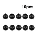 10pcs Car Body Nut Flange Clip Black for E30 E32 E34 E36 K60 1E32 7 Series