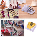 50pcs Horseshoe-Shaped Nail Form Lengthening Phototherapy Nail Paper Holder