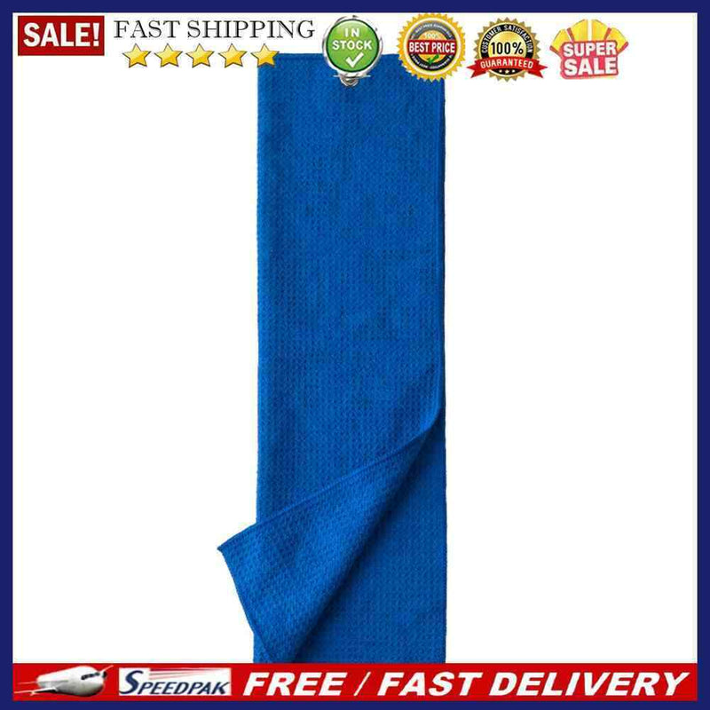 Golf Towel Waffle Cycling Sports Running Yoga Fitness Towels with Buckle Clip