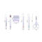 7x Vinyl Weeding Tools Silhouettes Scraper Tweezers Scissor Craft (Pink) Newly