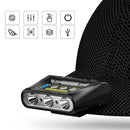Hat Clip Induction Sensor Headlight USB Outdoor Head-mounted Camping Torch