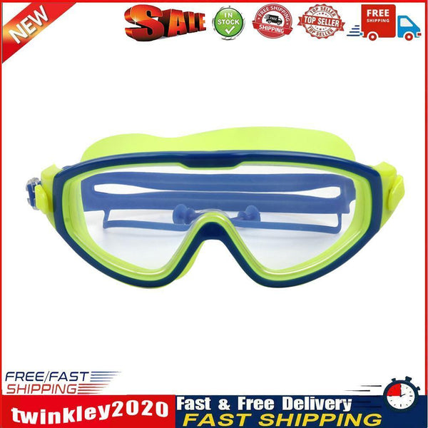 Children Goggles Waterproof Anti-fog Swimming Snorkeling Glasses (Green) Newly