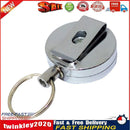 60cm Retractable Pull Belt Key Ring ID Card Badge Holder Wire Rope Chain Newly