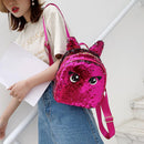 Preppy Shoulder School Bags Women Eyes Print Sequins Backpacks Girls Rucksack
