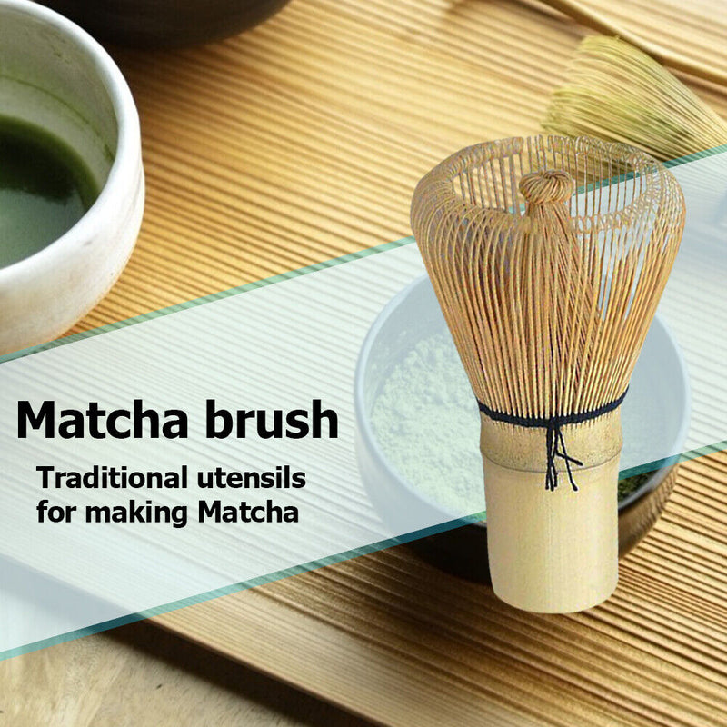 Bamboo Matcha Brush Handmade Green Tea Powder Whisk Brush Grinder (B) Newly