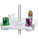 Beach Umbrella Table Tray Snack Water Cup Holder Beverage Bottle Holder
