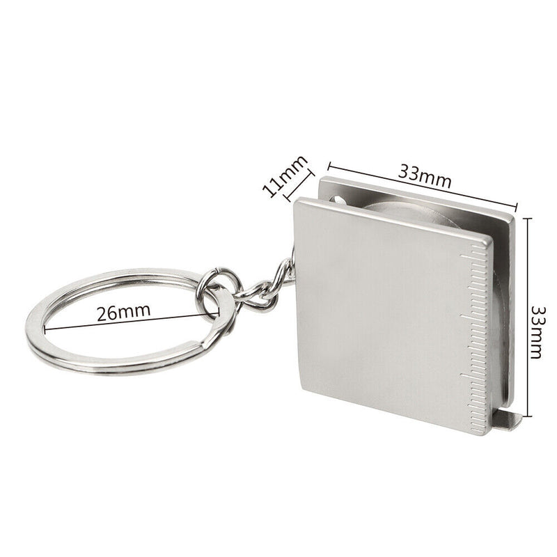 Keyring Measure  Gauging Tool Measuring Tools Tape Measures Retractable Ruler