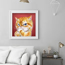 Full Round Drill Rhinestone Art DIY 5D Cat Diamond Painting Kit(A2420)