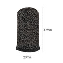 2pcs 24-Stitch Mobile Game Finger Cover Sweat Proof Anti-Skid (Black )