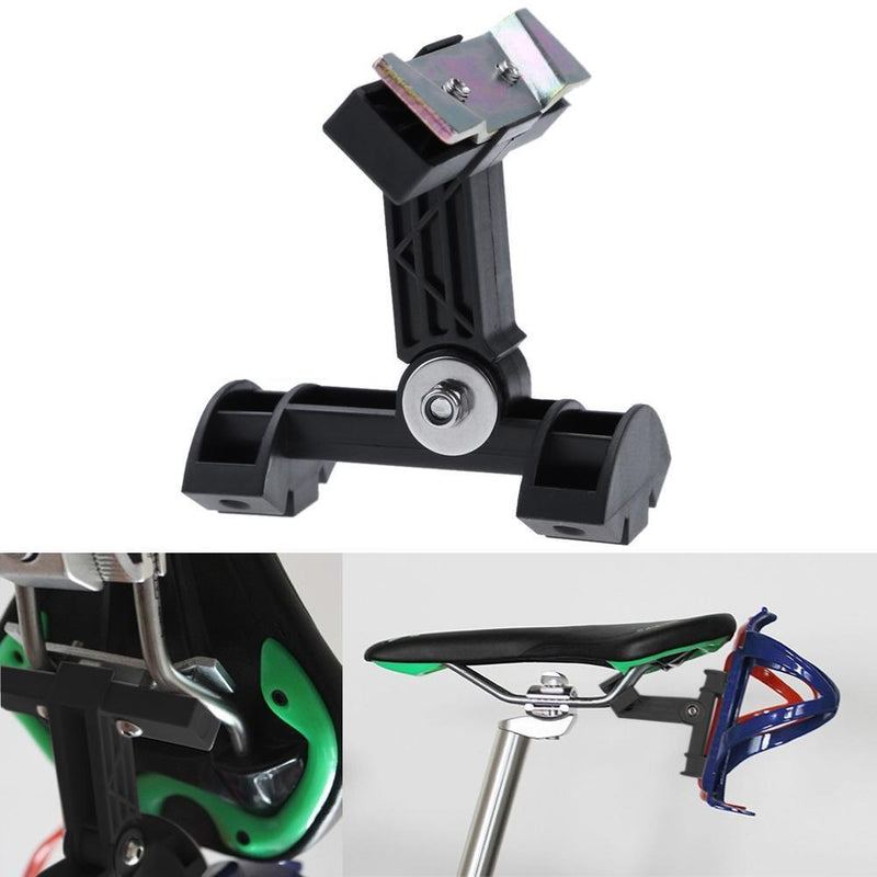 Bicycle Double Water Bottle Holder Cage Adapter Rack Saddle Bottle Adapter Newly