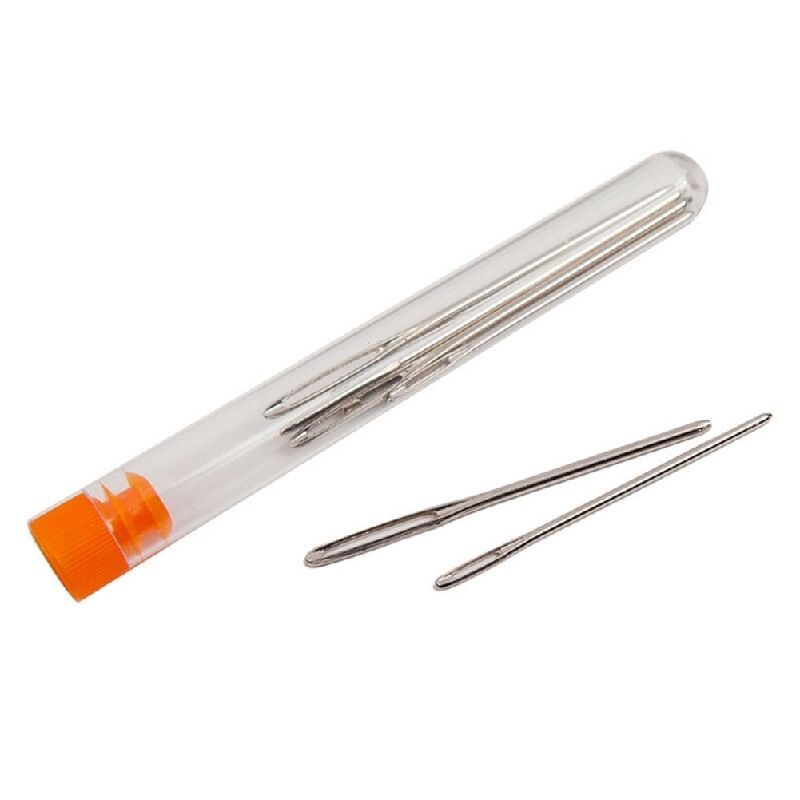 9x Large-eye Blunt Needles Steel Yarn Knitting Needles forHand Sewing Darn hot.