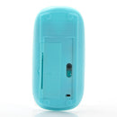 Optical Wireless Mouse 2.4G Receiver Ultra-thin for Computer PC light blue