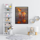Frameless Oil Paint By Numbers DIY Acrylic Sea Girls Drawing On Canvas Craft Kit