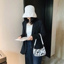 Fashion Zebra Pattern Women Shoulder Bag Clear Acrylic Chain Handbag (2)