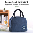 Picnic Insulation Bags Portable Lunch Bento Bag for School Camping (Blue) Newly