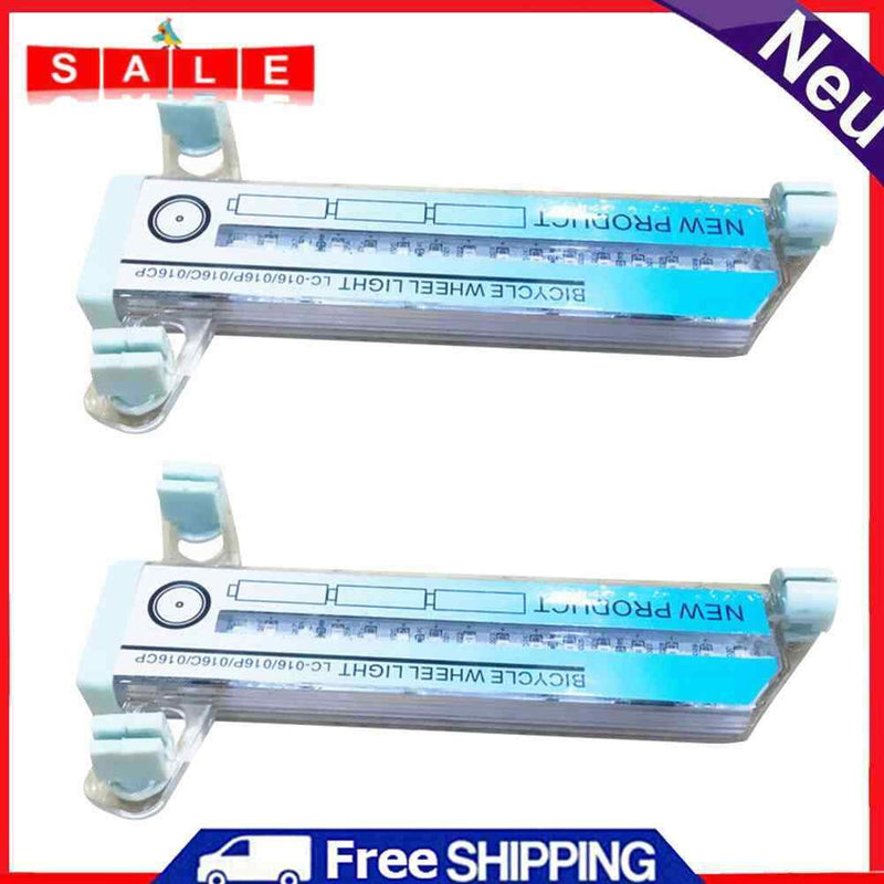 2pcs 32LED Road Bike Warning Light Tyre Reflector Bicycle Double-Side Wheel Lamp