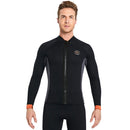DIVE&SAIL Men 3mm Neoprene Wetsuit Jacket Top Scuba Diving Wet Suit (S)
