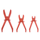 3pcs Fuel Water Line Hose Clamps Pinch Off Pliers Free Hands Tools (Red) Newly