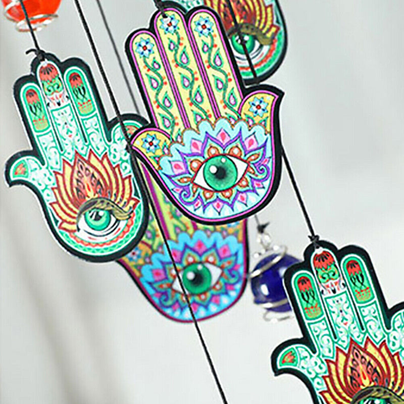 Wind Chimes Rainbow Maker Printed Metal Balcony Printed Windchimes Decorations