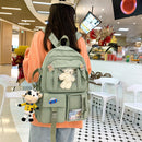 Cute Casual Casual Daypack Solid Color Laptop Backpack College Rucksack for Girl