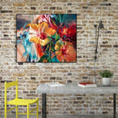 Painting By Numbers Kit DIY Colorful Flowers Canvas Oil Art Picture Ornaments