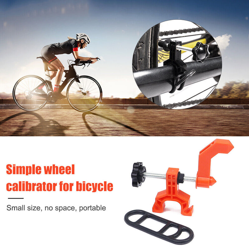Bicycle Wheel Truing Stand Mini Bike Rims Adjustment Wheel Repair (Orange)