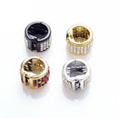 9 PCS Punk Woman Crystal Elastic Ponytail Holder Hair Cuff Hair Ring Headband