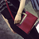 2pcs Women Crossbody Handbag PU Tote Shoulder Composite Bags Set(Red)