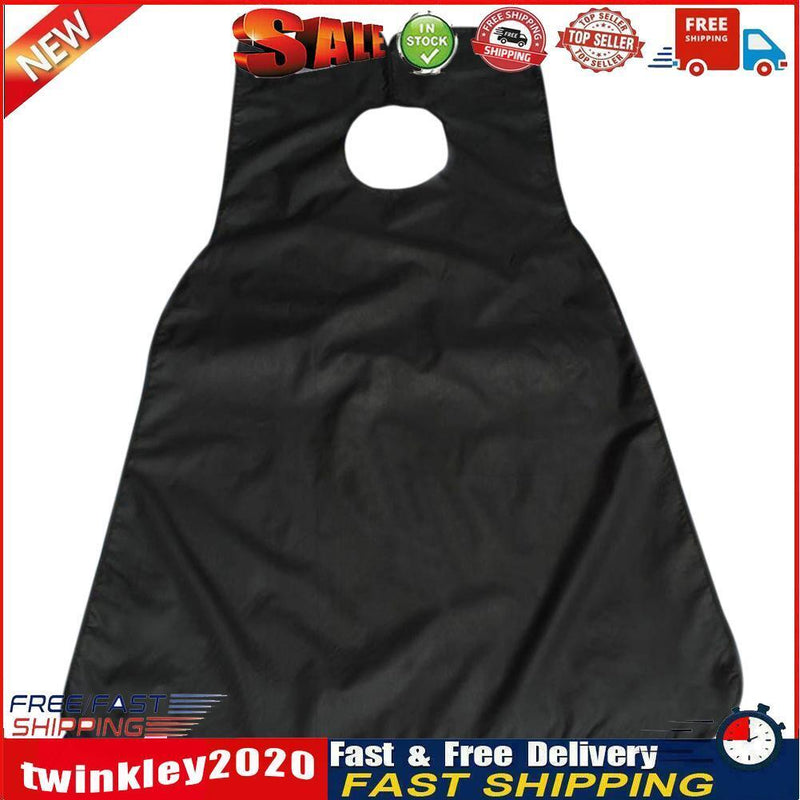 Beard Shaving Cloth Scraping Beard Hair Apron Catcher with Sucker (Black) Newly