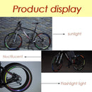 26 Inch Bicycle Reflector Fluorescent Wheel Rim Reflective Stickers (Yellow