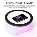 Nail Quick Dryer Detachable Base Nail Lamp Curing Nail Polish (EU Black)