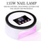 Nail Quick Dryer Detachable Base Nail Lamp Curing Nail Polish (EU Black)