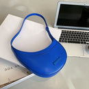 Women Classic PU Leather Pure Color Handbag Lady Casual Small Tote Shoulder Bag
