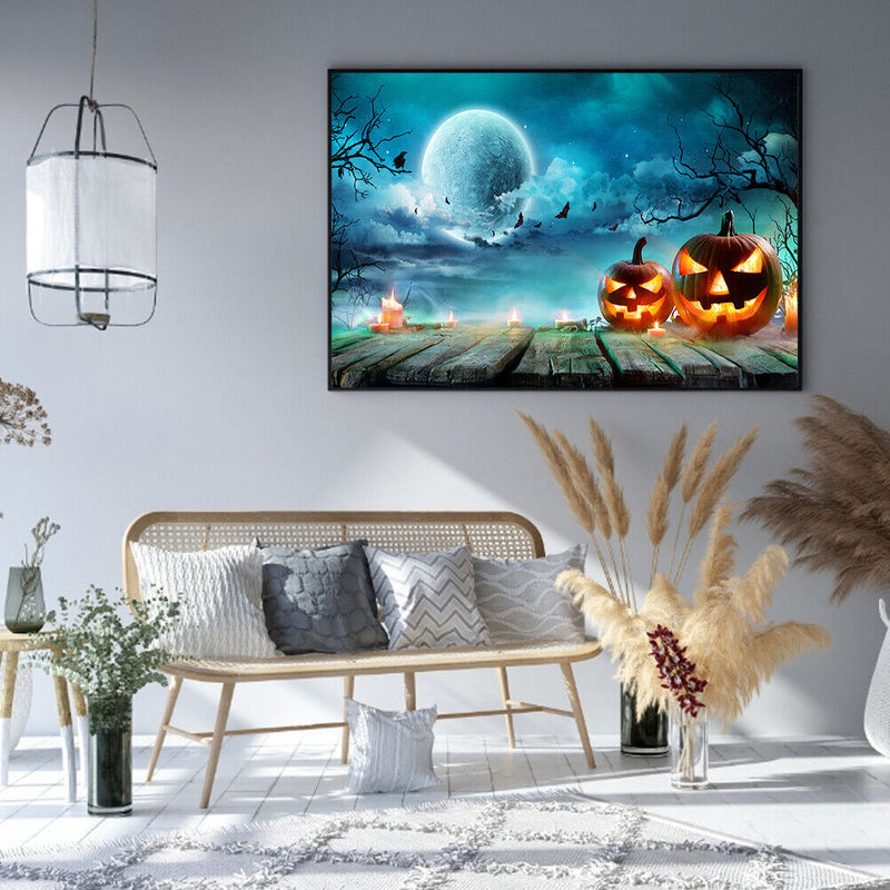 Halloween ghost 50x40cm Oil Paint By Numbers DIY Painting
