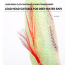 Lead Sinker Lifelike Wood Shrimp Lures Octopus Bait Fishing Tackle Squid Hook