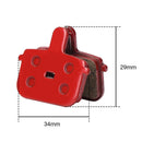 1 Pair MTB Mountain Bike Brake Pads Bicycle Semi-Metallic Brake Pad Parts