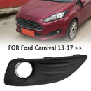 Front Bumper Light Grill Car Fog Lamp Lower Grill for Ford Fiesta JA8 13-17