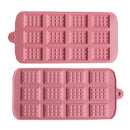 12 Cell Silicone Waffle Chocolate Mould Non-Stick Baking Cake Decoration Tool