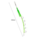 Luminous Soft Fishing Lure Hook Octopus Artificial Bait 5 Hook Hairtail Fishh