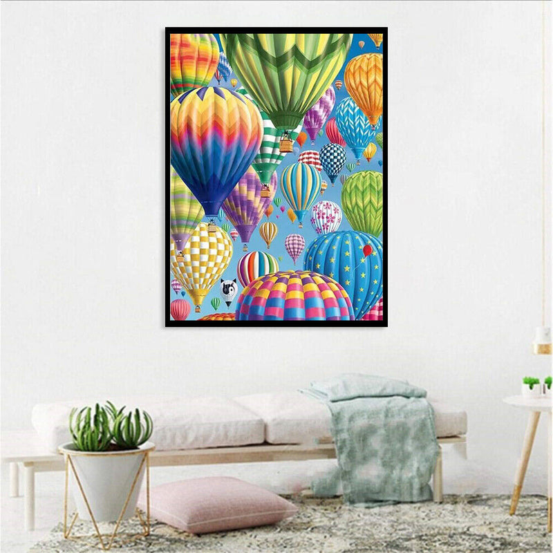 5D DIY Full Drill Diamond Painting Air Balloon Cross Stitch Embroidery Kit Gift