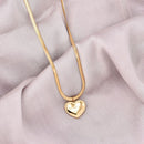Fashion Women Choker Clavicle Chain Love Heart Stainless Steel Pendant Necklace