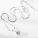 3x Tear Drop Necklace Earrings Set Sliver-Plated Gift UK Chain Pendant H9T4
