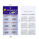 6pcs Bike Chain Magic Buckle Bicycle Chain Link Quick Buttons (9 Speed) Newly